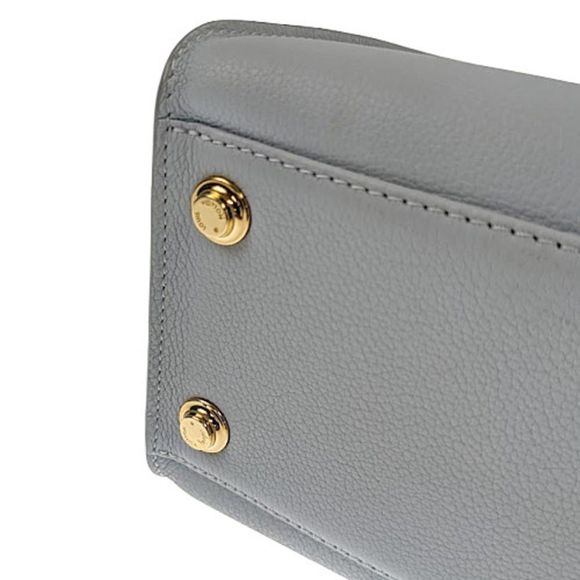 Louis Vuitton On My Side MM Leather Monogram Blue Oramp Shoulder Bag - Picture 6 of 11